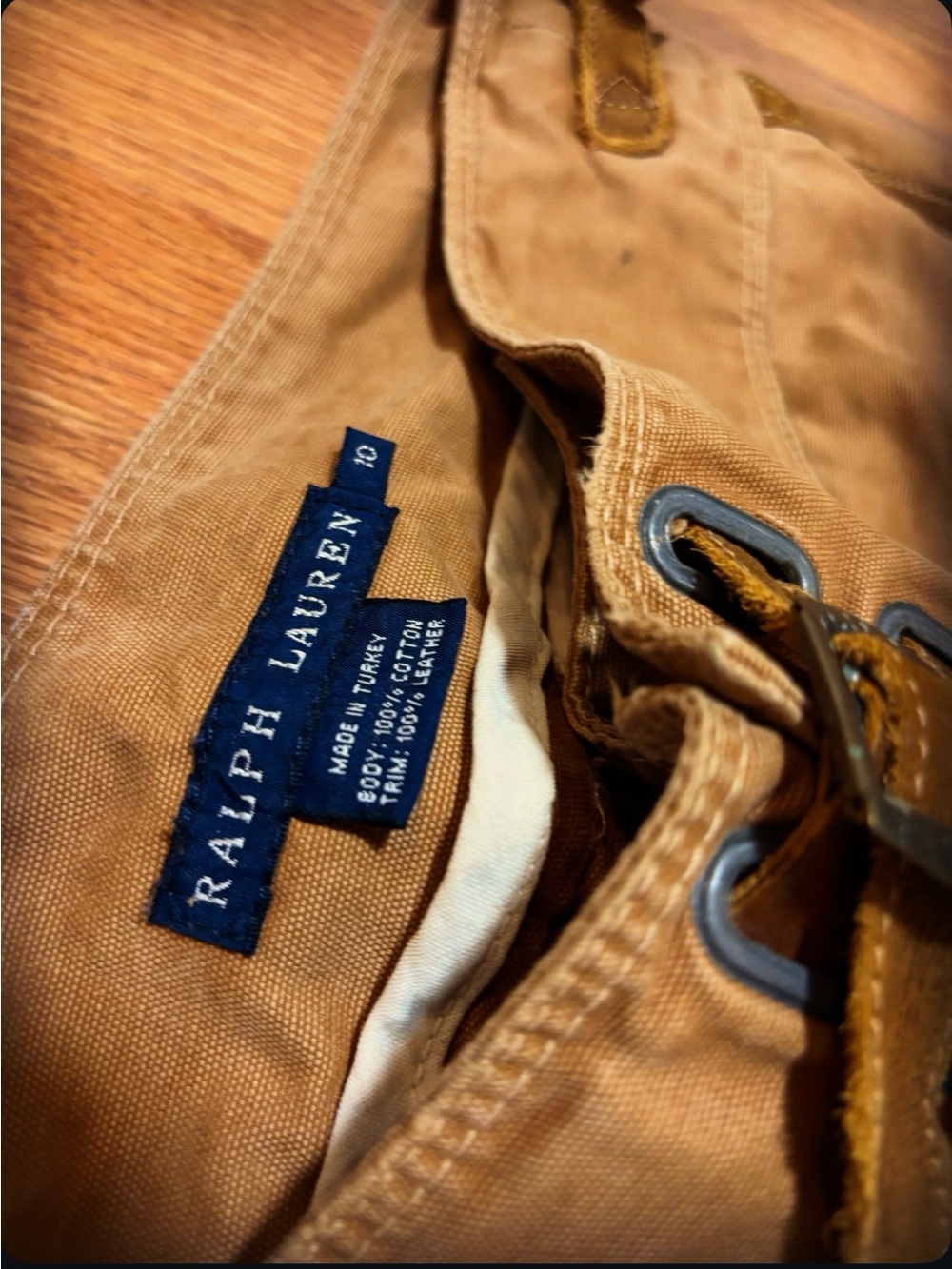 Rare Vintage Ralph Lauren Blue Label Western Equestrian Leather Buckle Pants Y2K